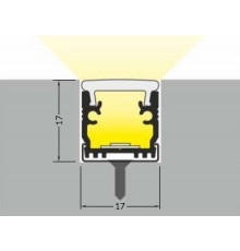 LED profile FLOOR12 K/U anod. LED profile FLOOR12 K/U anod.