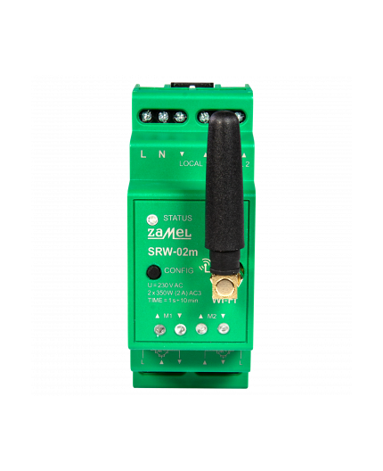 SRW-02m Wi-Fi 2-channels roller blind control module, Supla SRW-02m Wi-Fi 2-channels roller blind control module, Supla