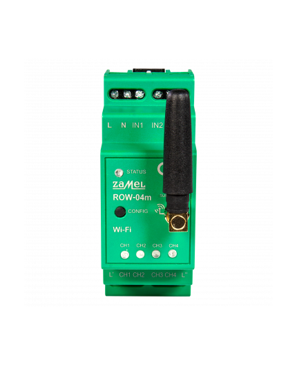 ROW-04m Power socket and lights control module, Wi-Fi 4-channels, Supla ROW-04m Power socket and lights control module, Wi-Fi 4-channels, Supla