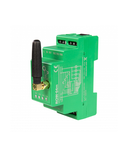 ROW-04m Power socket and lights control module, Wi-Fi 4-channels, Supla ROW-04m Power socket and lights control module, Wi-Fi 4-channels, Supla