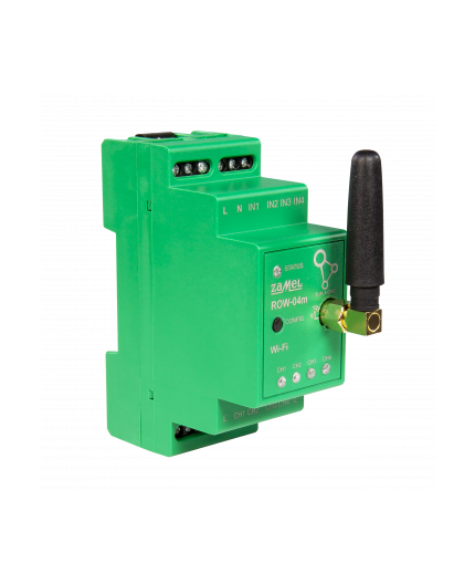 ROW-04m Power socket and lights control module, Wi-Fi 4-channels, Supla ROW-04m Power socket and lights control module, Wi-Fi 4-channels, Supla