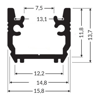 T5 LED Profiles, Floor