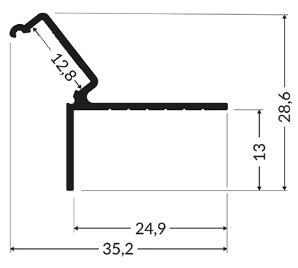 Glow-Down LED Profile