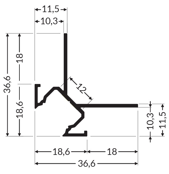 U270-Tile LED Profile