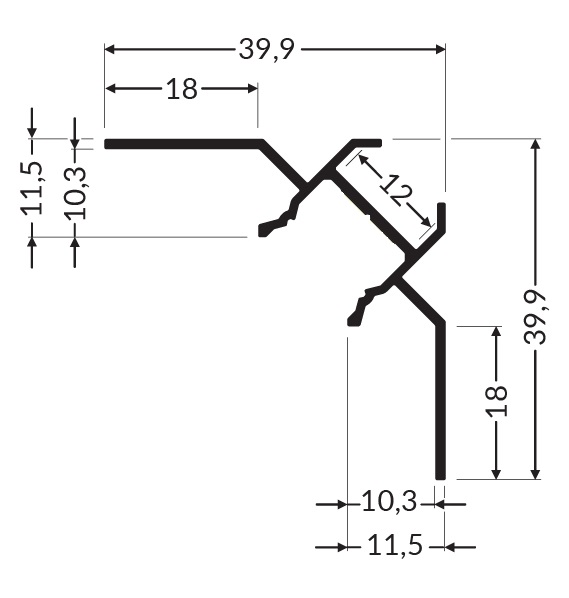 U90-Tile LED Profile